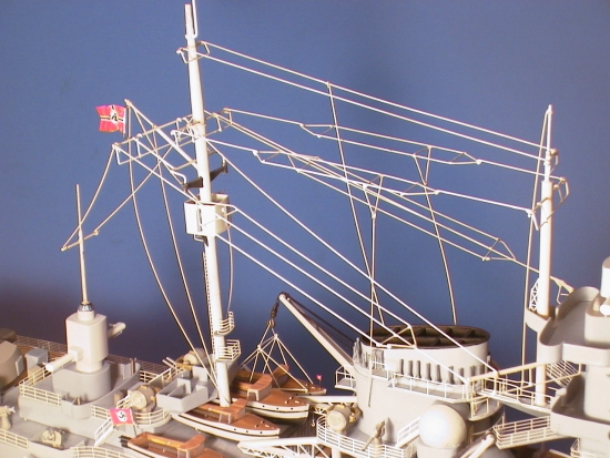 German Battleship Micro Rigging Detail