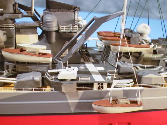 WWII German Battleship Model