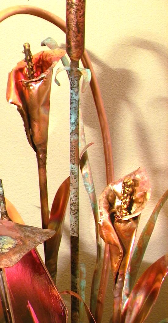 Copper Calla Lilies